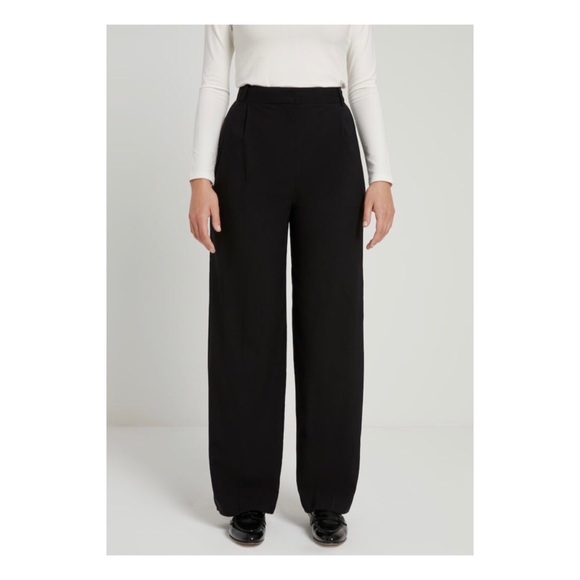 Frank & Oak Pants - Frank and Oak wide-leg pant in Black